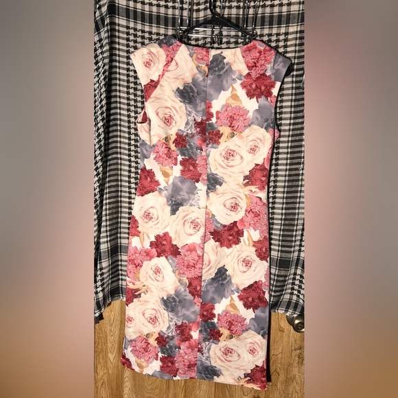 Shelby and Palmer Pastel Roses Floral BodyCon Dress Women’s Size 10 - Picture 3 of 6